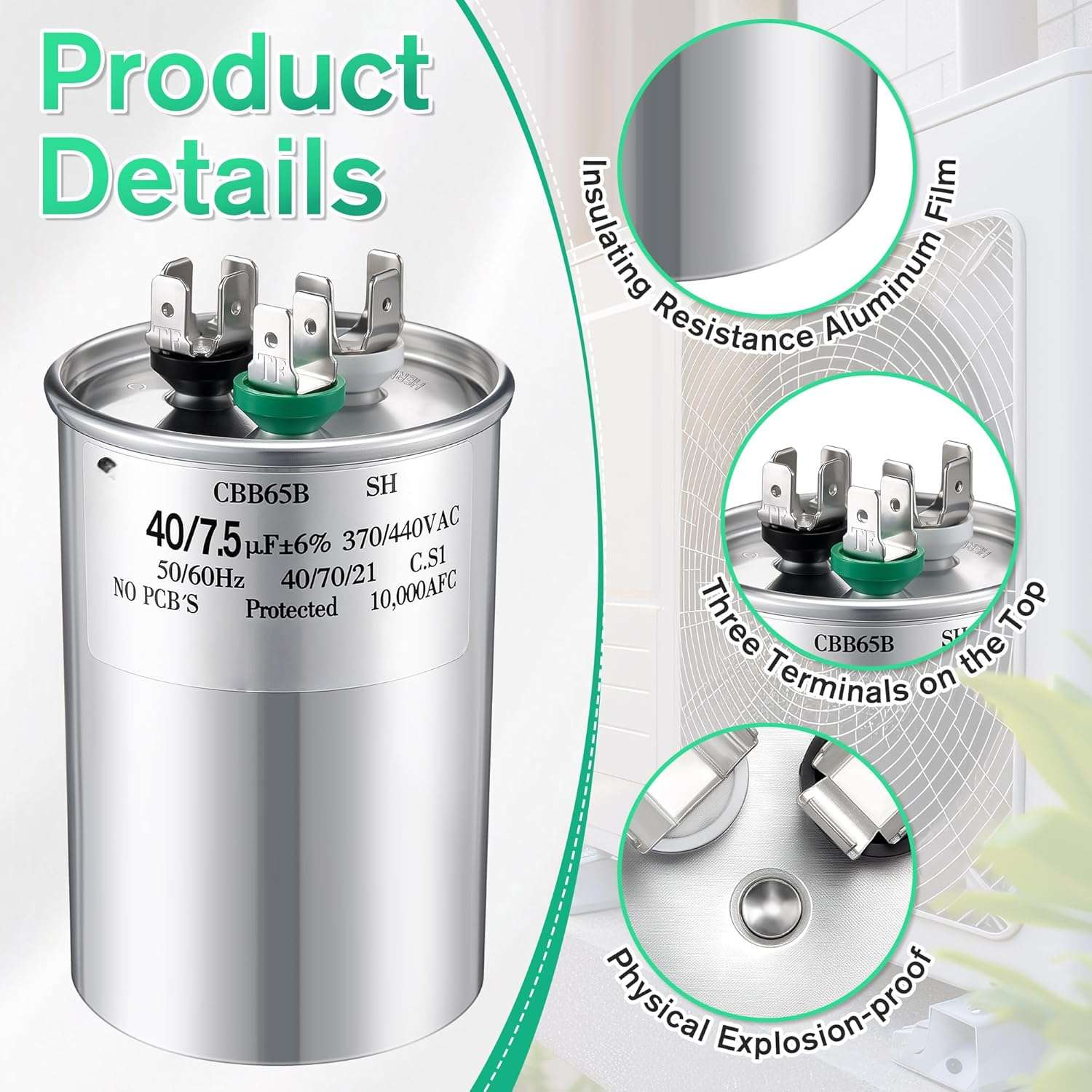 CBB65 AC Motor Capacitor