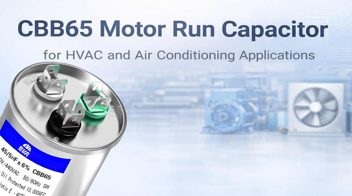 CBB65 Motor Run Capacitor for HVAC and Air Conditioning Systems