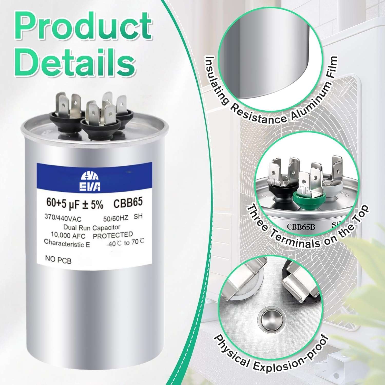 CBB65 AC Motor Capacitor