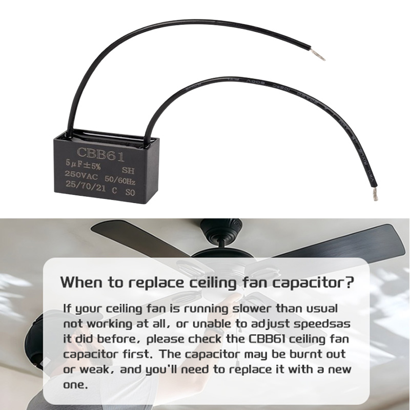 When to replace a celling fan capacitor