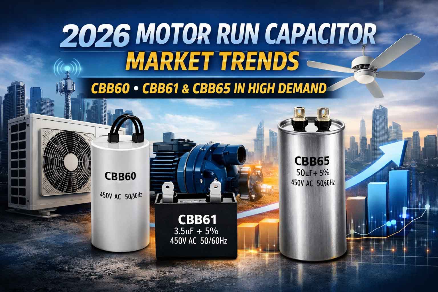 2026 Motor Run Capacitor Market Trends – Why CBB60, CBB61 and CBB65 Capacitors Are in High Demand