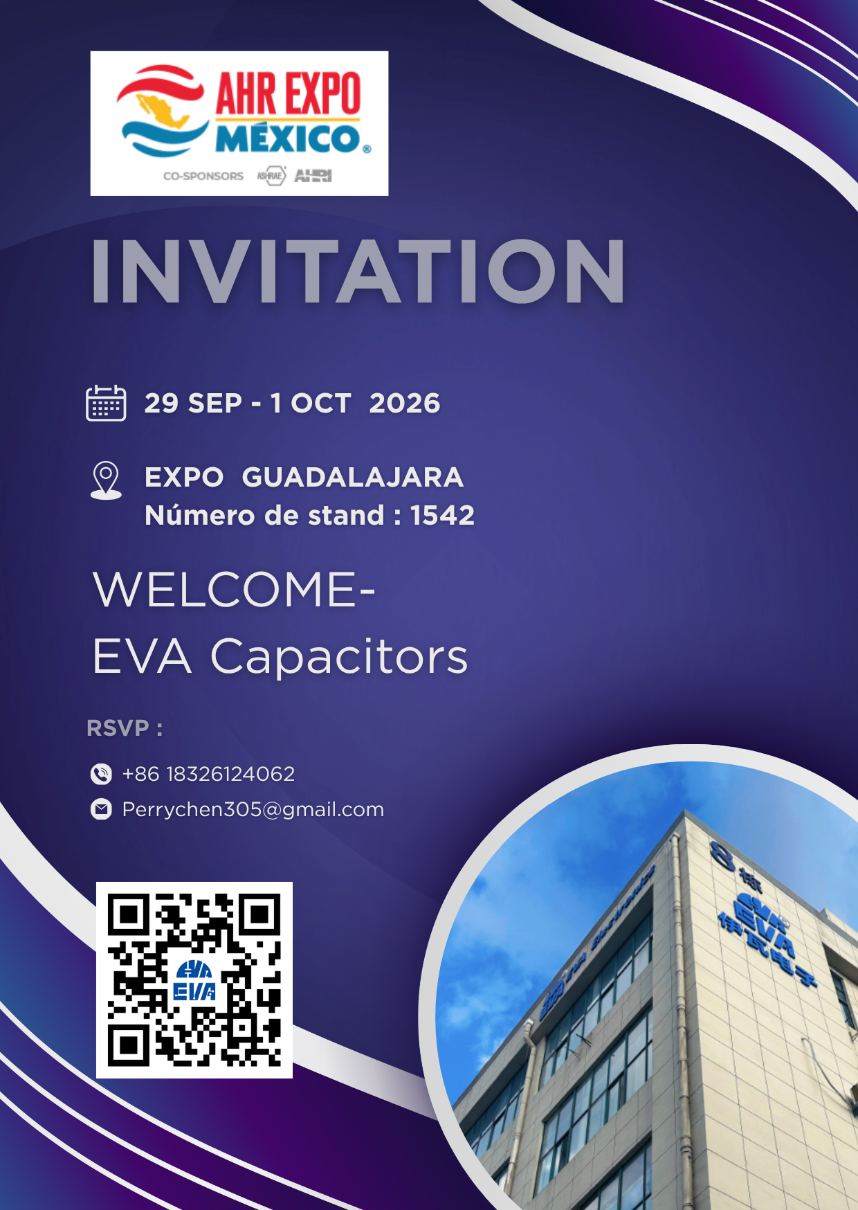 EVA Capacitors to Exhibit at AHR Expo Mexico 2026 in Guadalajara
